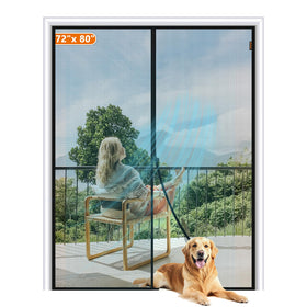 MAGZO magnetic screen door fit view enabling hands-free doorway access.