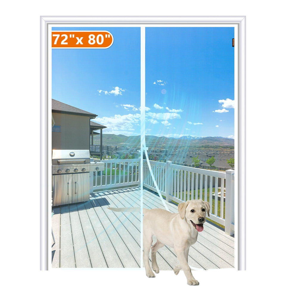 MAGZO magnetic screen door closure demonstrates hands-free entry for busy homes