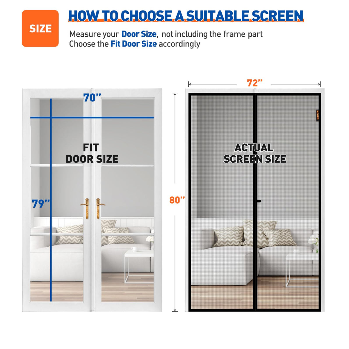 MAGZO screen door magnets provide strong closure to keep insects out.