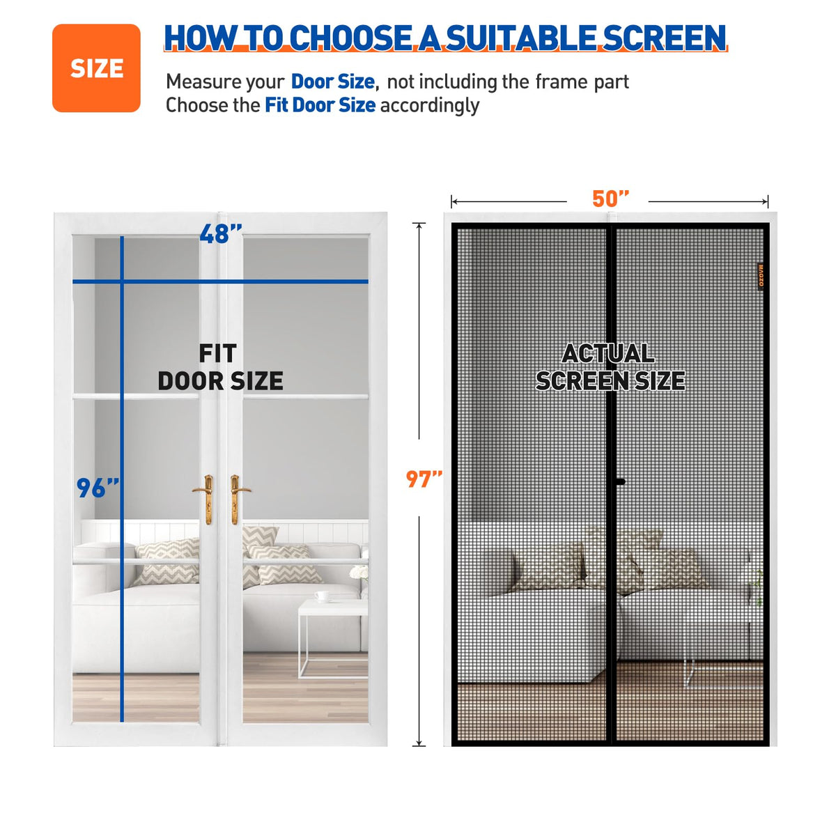 MAGZO windproof design keeps doorway secure against drafts