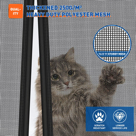MAGZO scratch-resistant 250g/m² mesh detail highlighting durability against pet claws.
