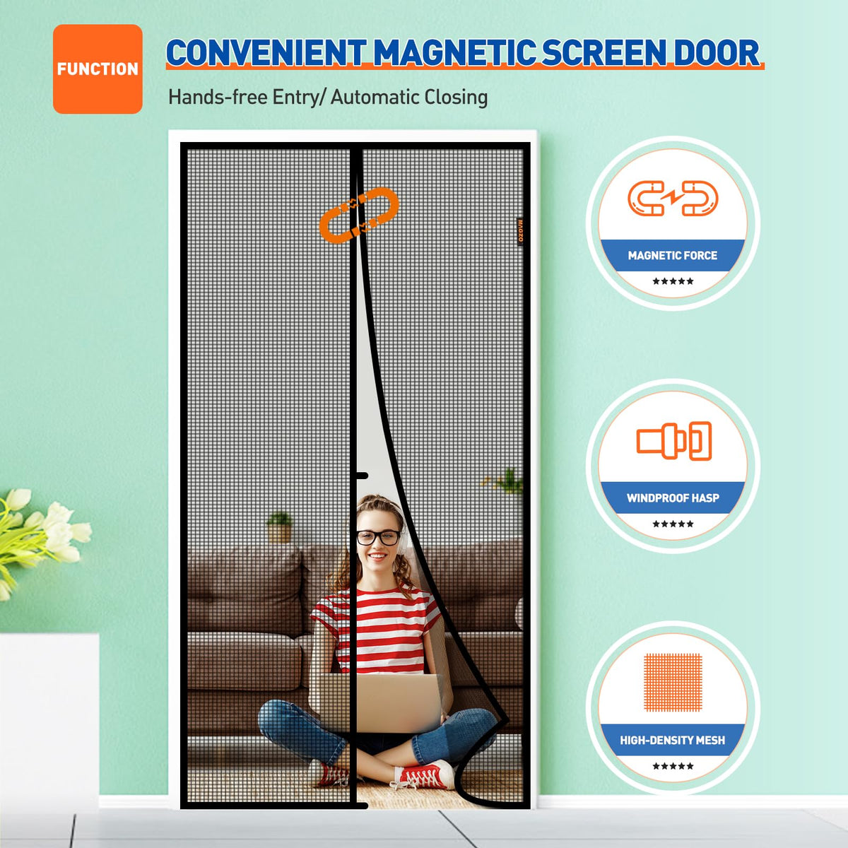 MAGZO easy-install video helps with DIY doorway setup.