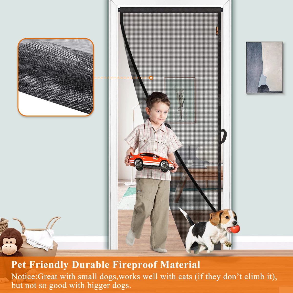 MAGZO tension rod extension offers flexible, tool-free installation.