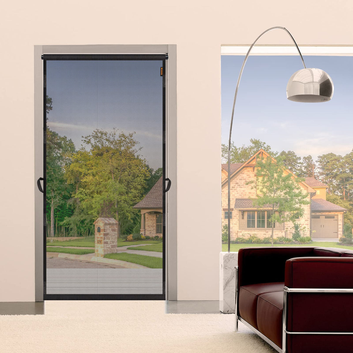 Magzo screen door fits patios, French doors, and more.