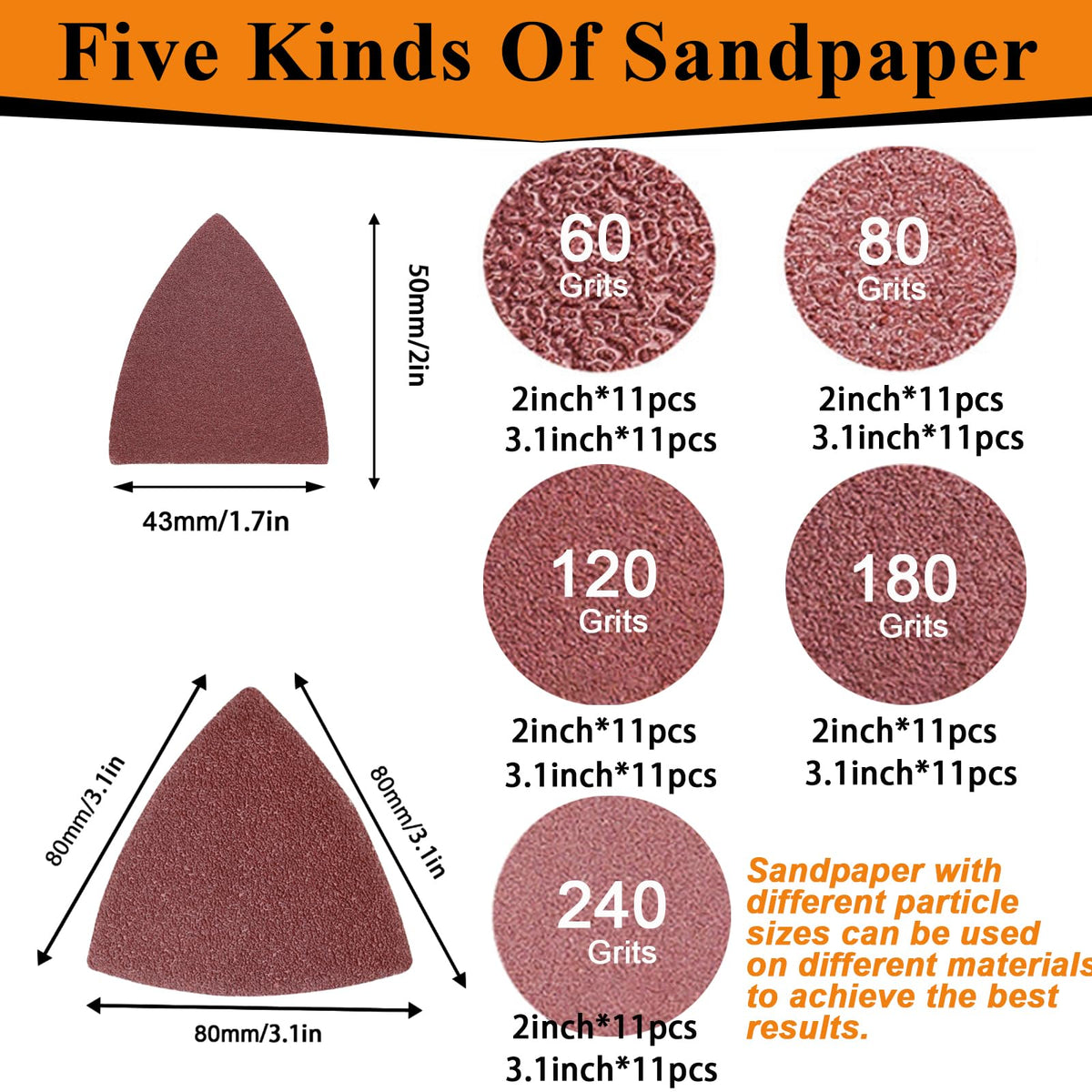 Maierke 100-grit pads balance shaping and finish prep on wood and plastics.