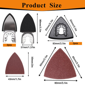 Maierke 80-grit sanding pads ideal for smoothing joints and removing minor imperfections.