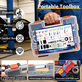 Maierke crimp pliers and wire cutter for precise terminations.