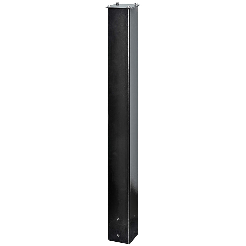 Mail Boss 7121 in-ground post front view shows sturdy curbside mounting.