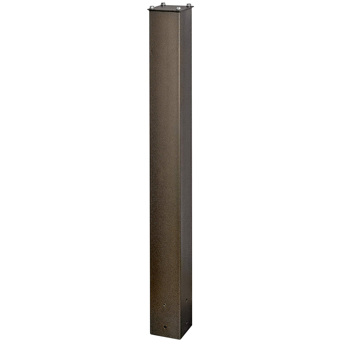 Mail Boss 7123 bronze in-ground post front view, sturdy mailbox support