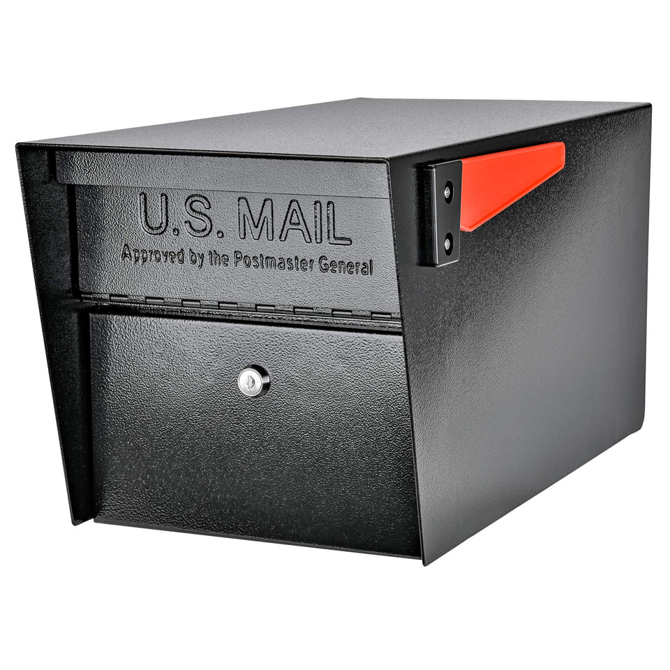 Mail Boss 7506 front view: sturdy curbside mailbox for secure home deliveries