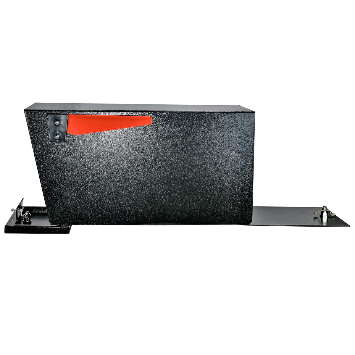Mail Boss 7536 Street Safe Latitude rear view highlights dual access for parcels and mail.