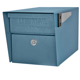Front view of Mail Boss 7584 mail manager showing secure curbside storage to deter theft.