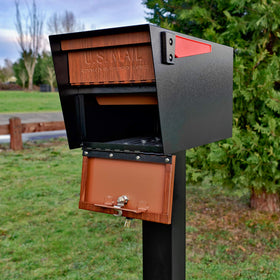 Mail Boss heavy-gauge steel construction conveys durability against vandalism