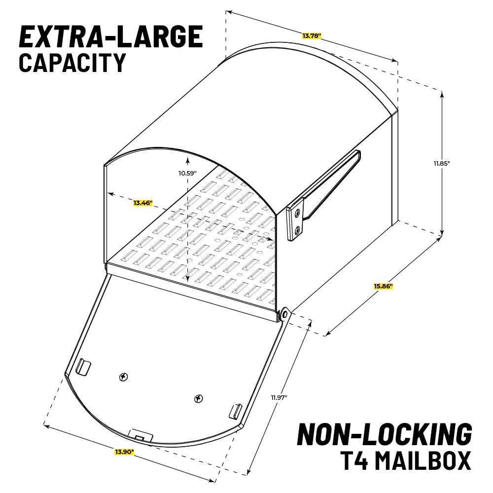 Mail Boss Orca XL non-locking design offers convenient daily mail and packages