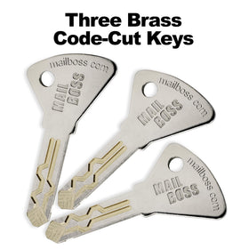 Mail Boss Package Master anti-pry latch close-up underscoring security