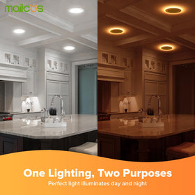 MAILCOS 6 inch downlight with 5 CCT switch for flexible room lighting