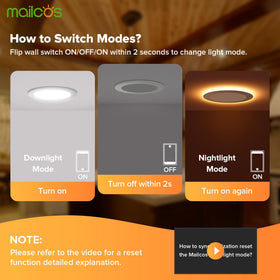 MAILCOS 6 inch downlight with synchronous reset for quick alignment after power cycles