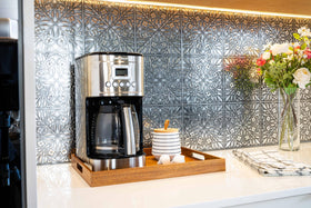 Main Street 8x8 Peel and Stick tile offers easy, mess-free kitchen upgrades.