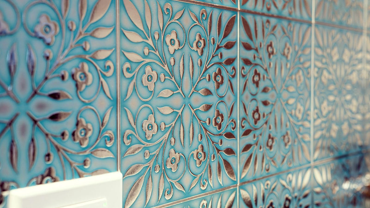 Main Street self-adhesive tile offering fast, mess-free installation.