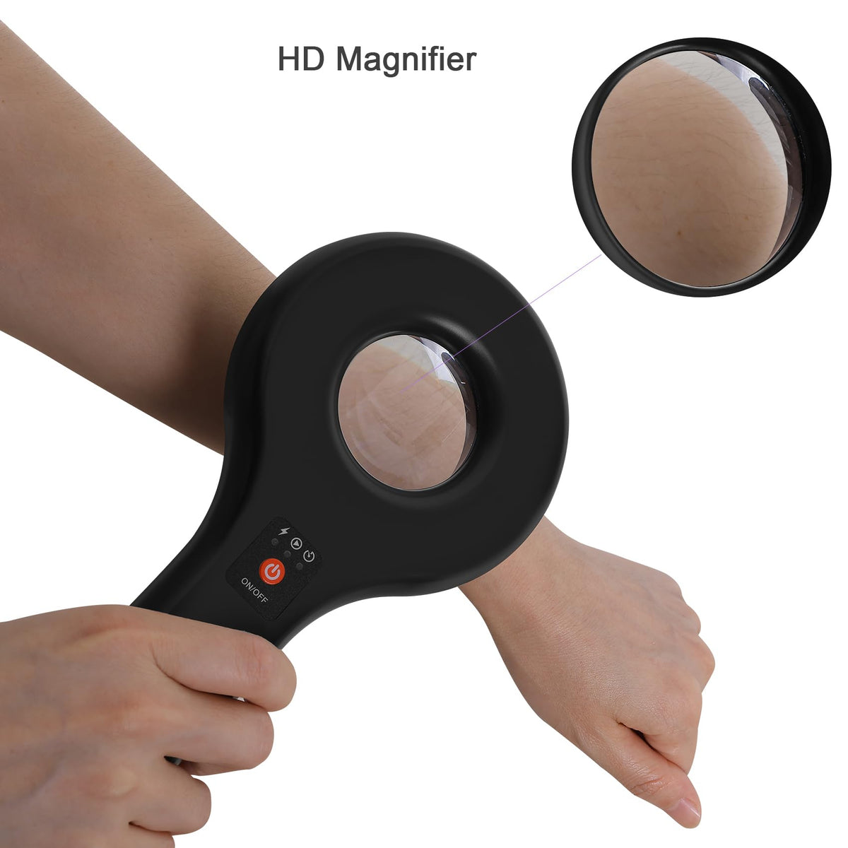 MAINENG Wood's Lamp M5130 with 365 nm center provides precise fluorescence viewing