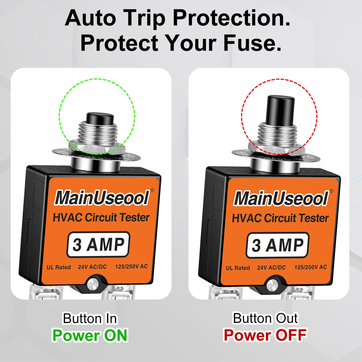 MainUseool Fuse Popper waterproof caps enable safe outdoor use