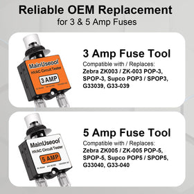MainUseool Fuse Popper spare 3A fuses for on-the-go replacements