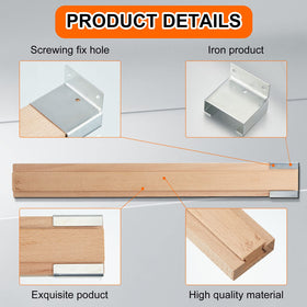 Maitys center guide track with metal glides providing stable alignment.