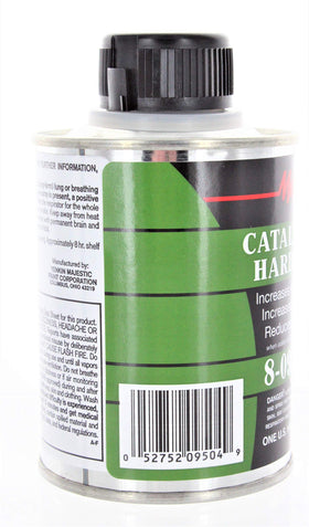 Majic accelerator hardener close-up; compatible with painting supplies and solvent accessories.