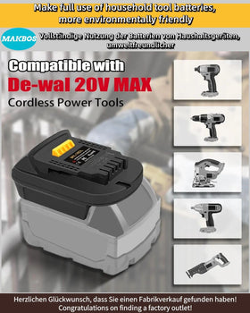 MAKBOS MIL18DL bottom section; Milwaukee M18 compatibility demonstrated.