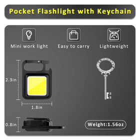 MAKDAK COB flashlight is water and impact resistant for rugged use