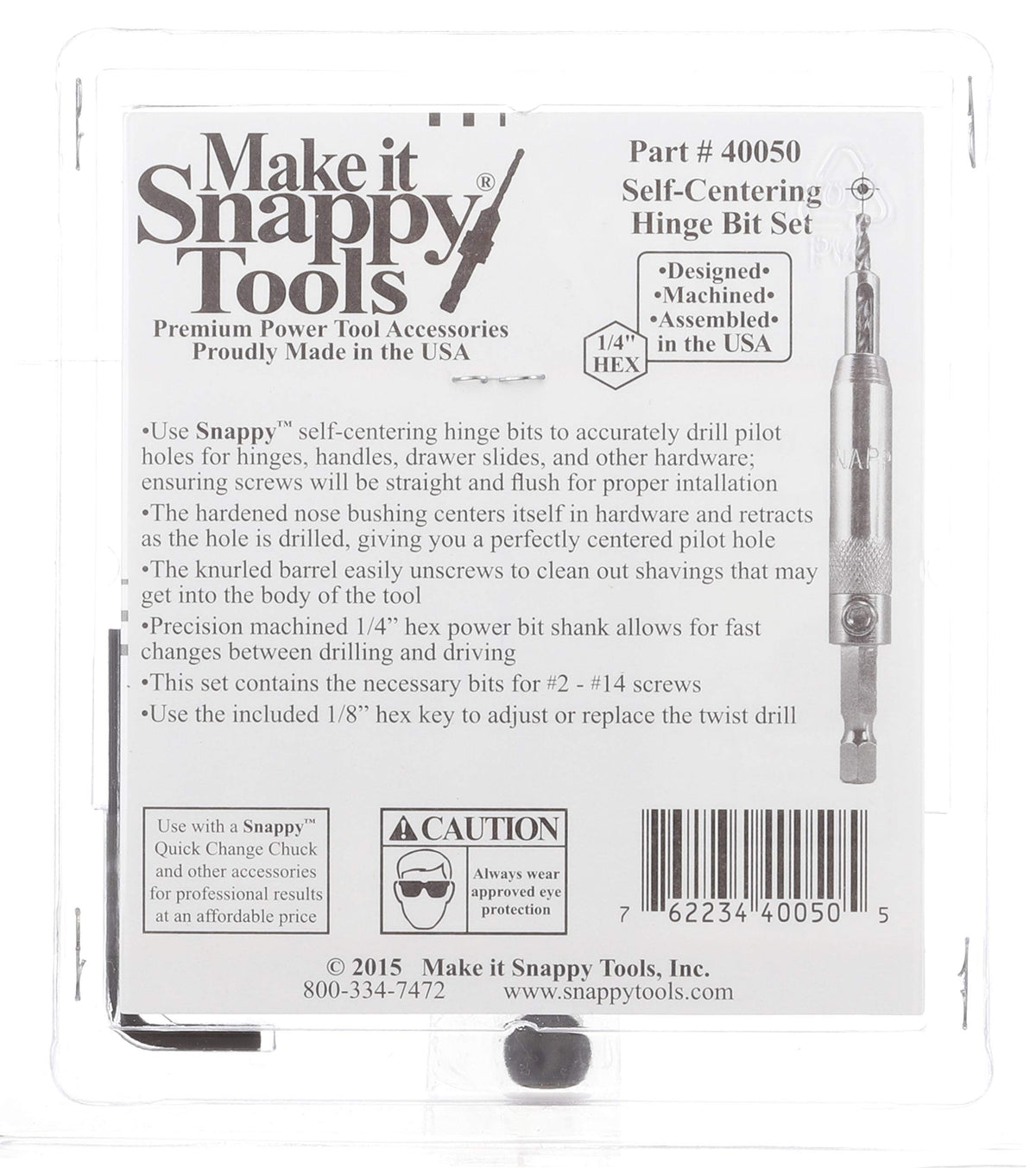 Make it Snappy high-speed steel drill bits deliver durable performance.