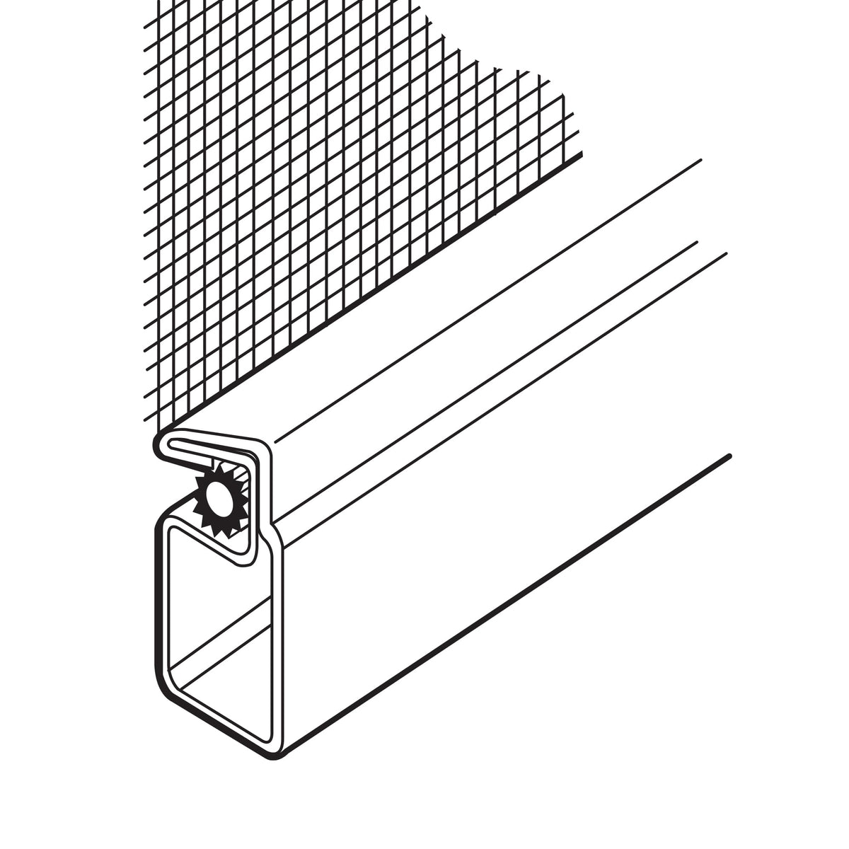 32-point serrated design helps grip the channel for durability.