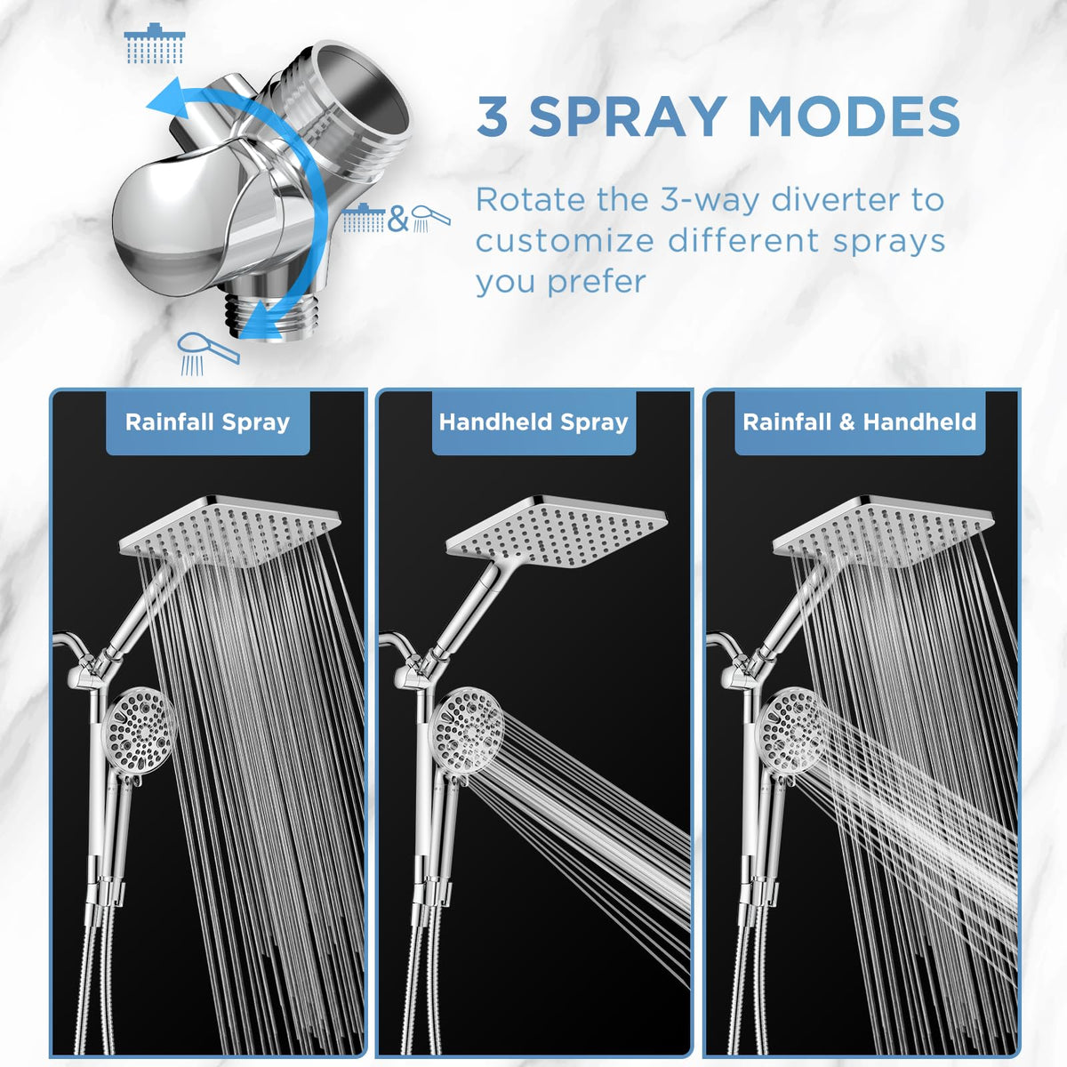MakeFit 59-inch hose provides flexible reach to clean corners and hard-to-reach areas