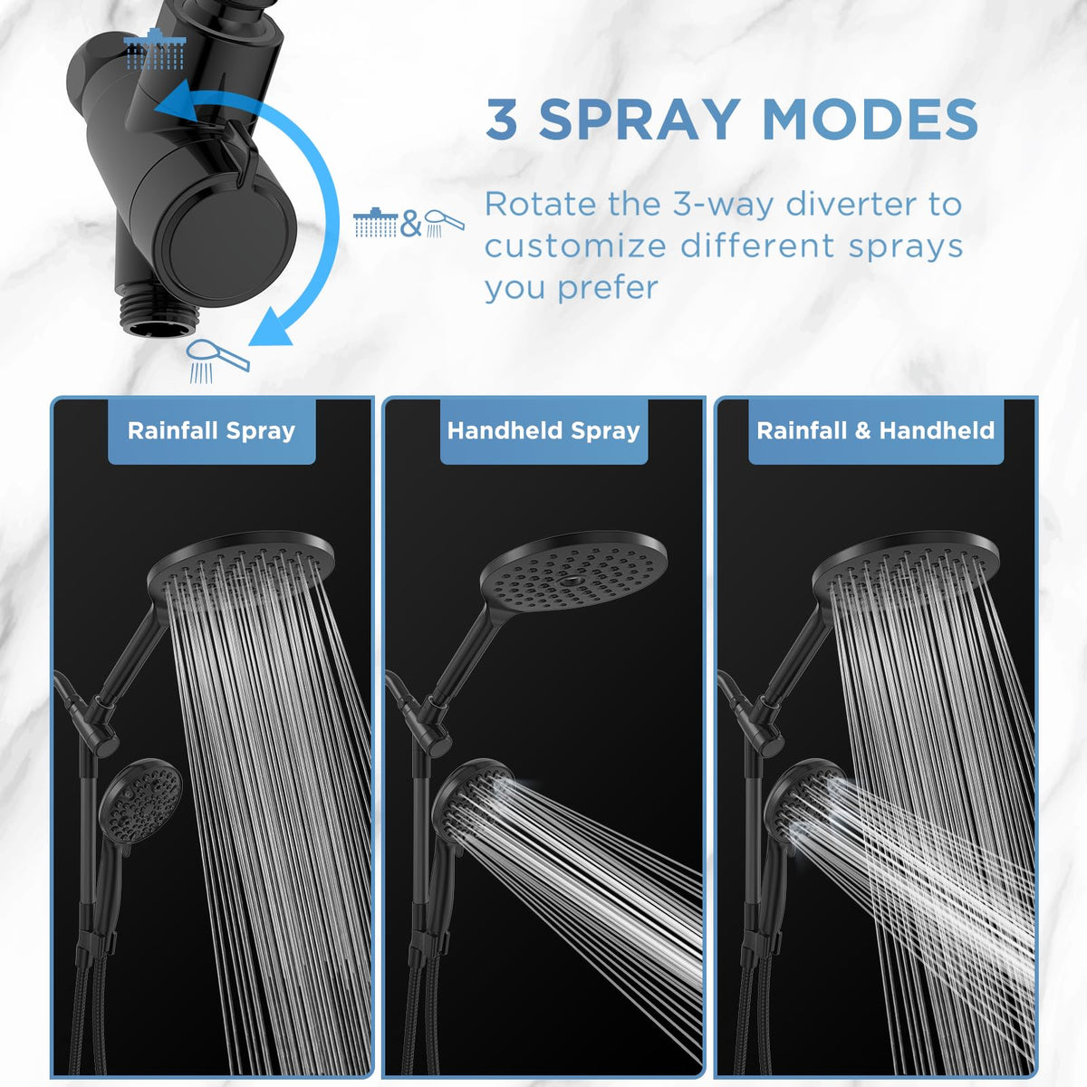 MakeFit 59-inch stainless hose provides reach for easier cleaning