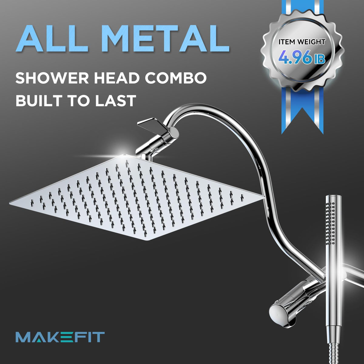 MakeFit curved extension arm adjustable for height and angle flexibility