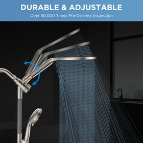 MakeFit dual shower head combo handheld mode offers targeted cleaning and flexible reach