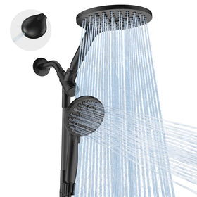 MakeFit dual shower head combo setup showing versatile configuration for full body coverage