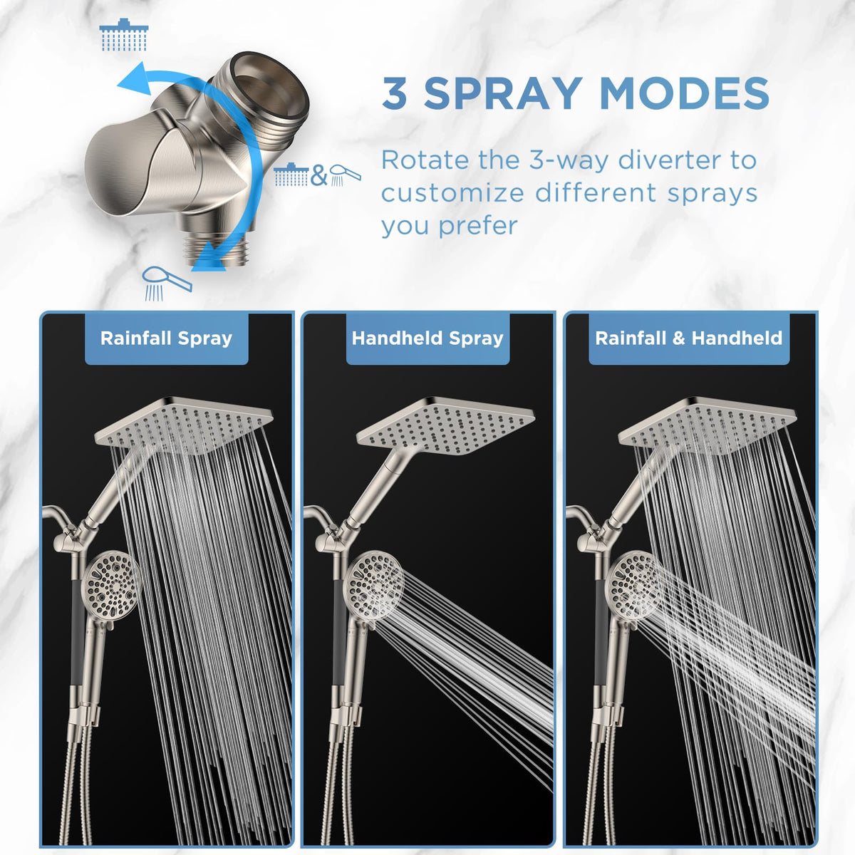 MakeFit filtration system with KDF55 and vitamin C reduces chlorine exposure during showers.