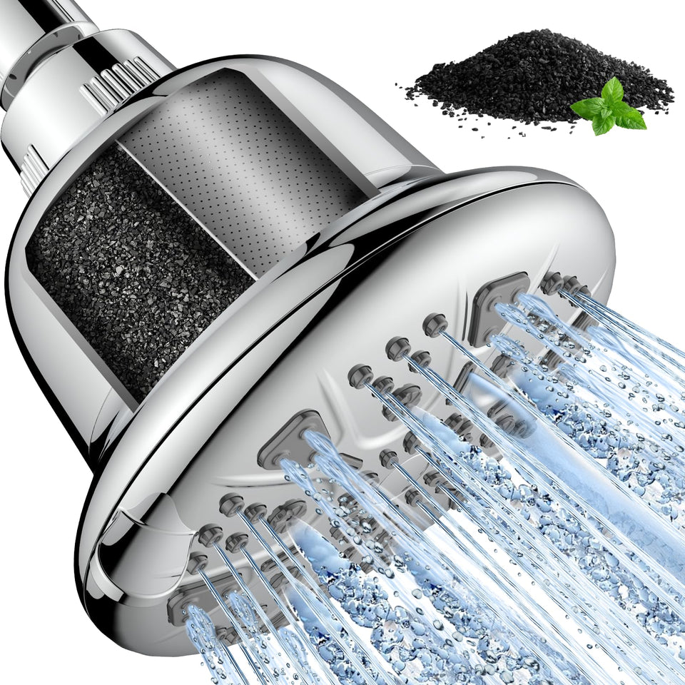 MakeFit carbon-filter cartridge reducing chlorine for softer skin
