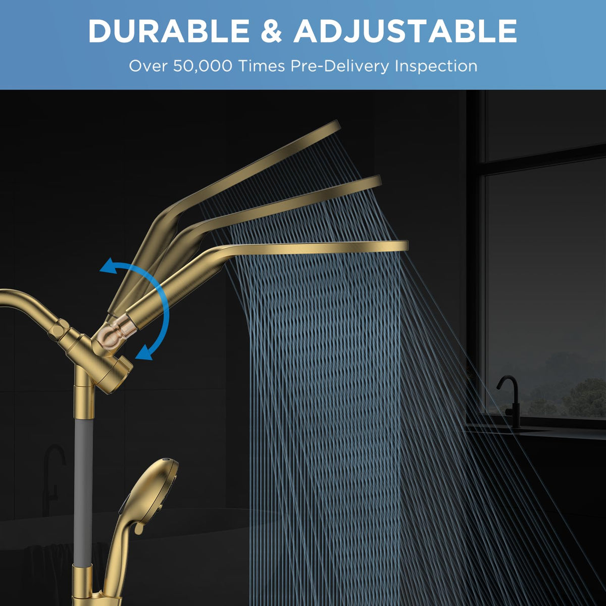 MakeFit handheld 10-modes spray provides versatile cleansing options on demand.