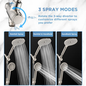 MakeFit handheld with 10 modes offers massage and mist options for personalized showers.