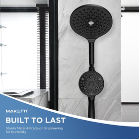 MakeFit handheld shower with 10 modes for customizable spray options