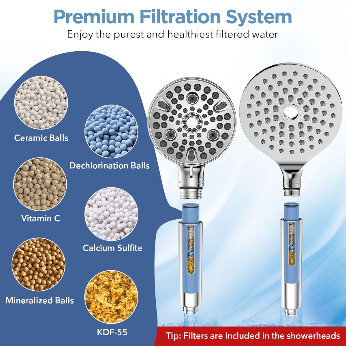 MakeFit Vitamin C and Redox media closeup shows ceramic, zeolite, mineralized balls