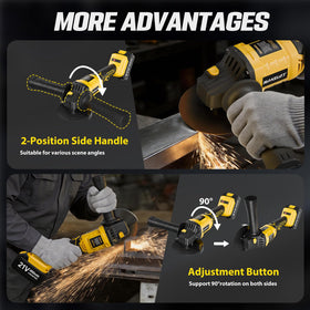 MAKELIFT 3-speed control optimizes cutting, grinding, and polishing