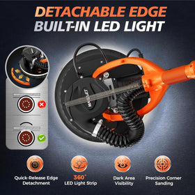 MAKELIFT edge base improves sanding along wall and ceiling edges