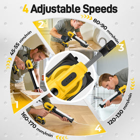 MAKELIFT LED-lit caulking for precise work in dim corners.