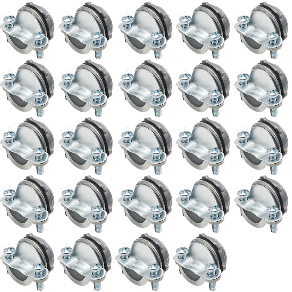 MAKERELE 24-pack 3/8-inch clamp connectors for quick conduit wiring