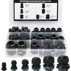 MAKERELE cord grip 1/4 inch NPT gland seals outdoors reliably.
