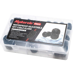 MAKERELE cord grip 1 inch NPT gland accepts larger cables with reliable sealing.