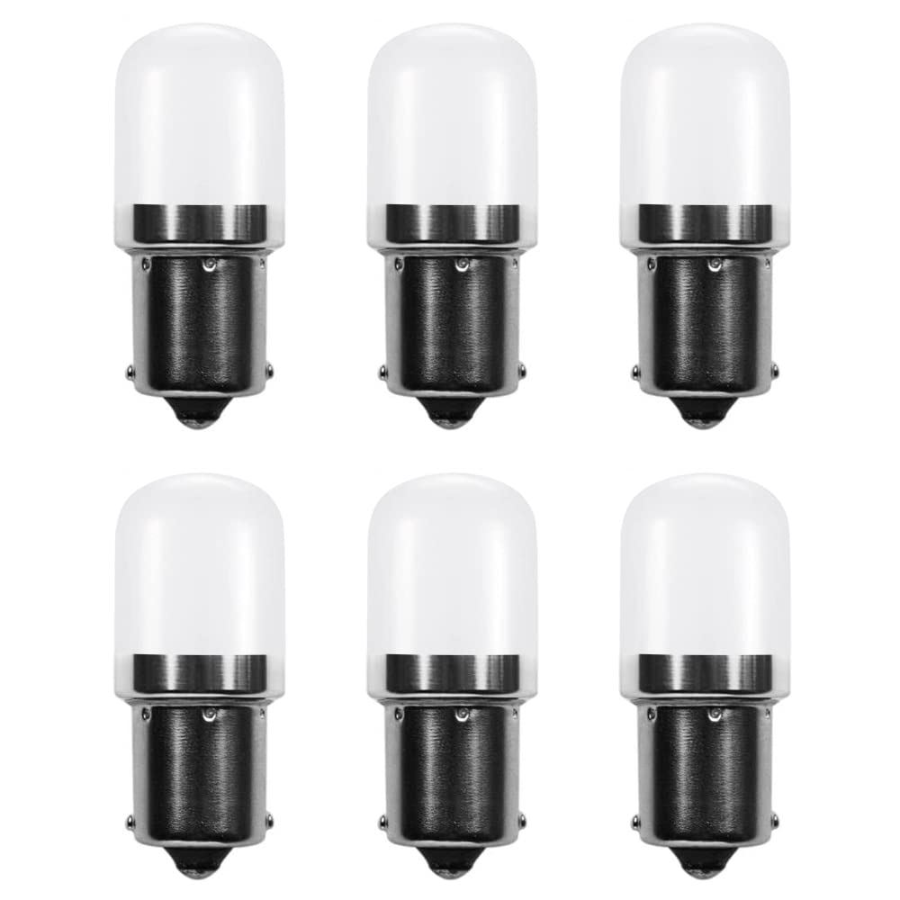 Makergroup 1141 BA15s bulb image shows weatherproof bayonet LED ideal for RV exterior lighting.